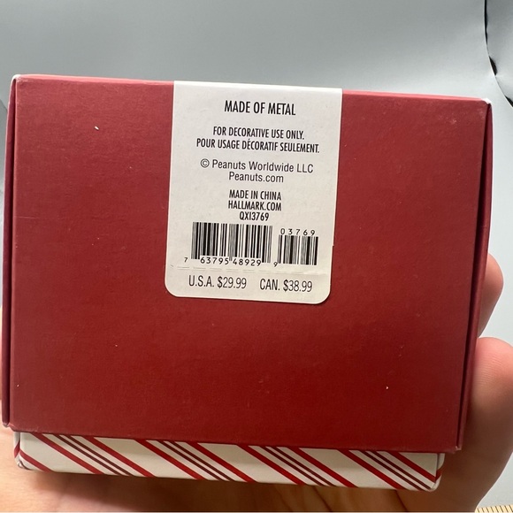 HALLMARK Keepsake 2019 FOR THE LOVE OF WOODSTOCK Peanuts Gang CHRISTMAS ORNAMENT - Picture 3 of 5